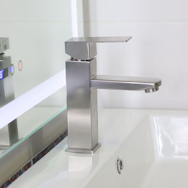 Смеситель для раковины Melana Cubo MELANA-610201 сатин